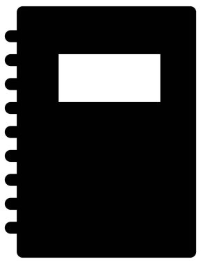 Not defteri beyaz arkaplanda izole edildi