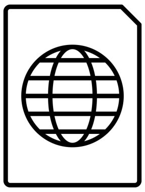 Web tasarım simgesi. Vektör illüstrasyon biçimi, beyaz arkaplan üzerinde bir doğrusal resim sembolüdür..