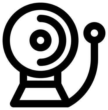 Okul çan ikonu. biçim iki renkli düz sembol, siyah ve beyaz renkler, yuvarlak açılar, gri arkaplan