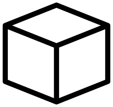 Beyaz arkaplanda hediye kutusu vektör simgesi