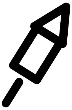 Beyaz arkaplanda basit ve minimalist eğlence vektörü simgesi