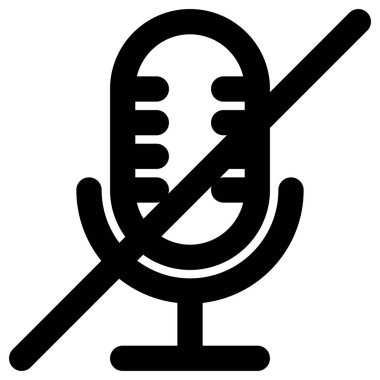 mikrofon vektör simgesi. biçim iki renkli düz semboldür 