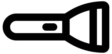 Beyazın üzerinde basit ve minimalist kamp vektör simgesi 