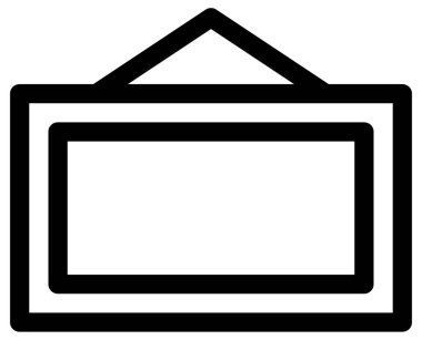 Mobilya simgesinin vektör illüstrasyonu