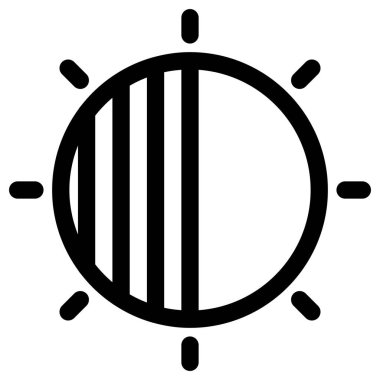 Beyaz arkaplanda basit ve minimalist siyah felaket vektör simgesi