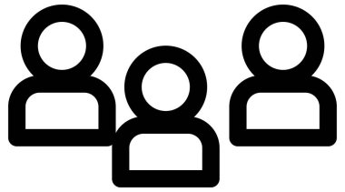 İnsan ve erkek grubunun vektör illüstrasyonu