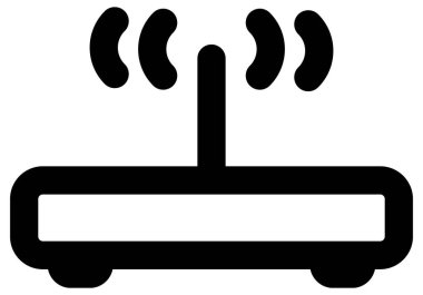 Beyaz arkaplanda güç kaynağı vektör simgesi