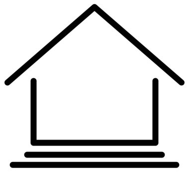 ev satırı vektör simgesi  