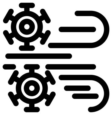 Basit ve minimalist covid-19 vektör simgesi. tıp ve sağlık hizmeti kavramı