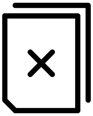 belge düz vektör simgesi