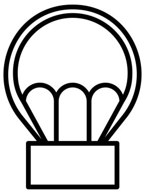 Basit ve minimalist askeri vektör simgesi