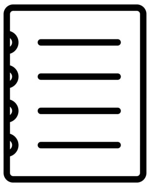 Simge vektör illüstrasyonunu listele