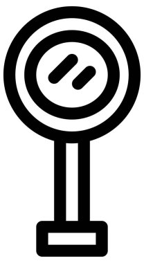 lojistik dağıtım hattı vektör simgesi. 