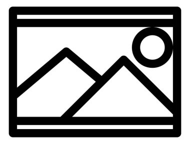 fotoğraf düz vektör simgesi