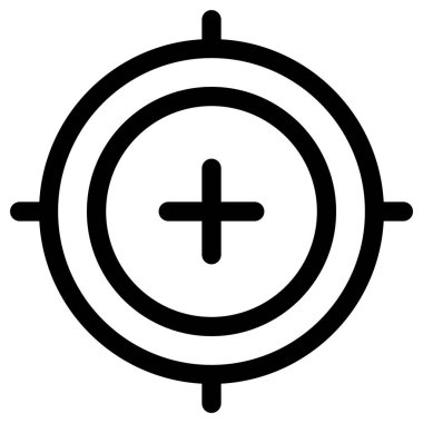 hedef düz vektör simgesi