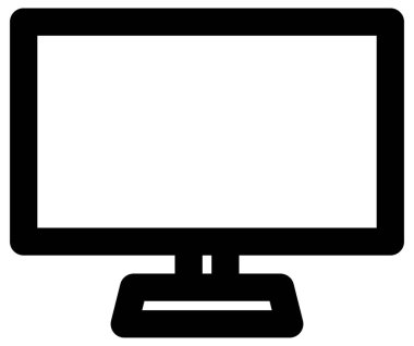 bilgisayar vektör çizgisi simgesi.