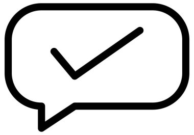 Sohbet simgesi, vektör çizimi