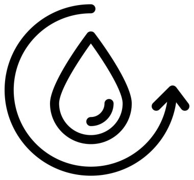 Beyaz üzerine basit ve minimalist ekoloji vektör simgesi