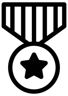 Beyaz üzerine basit ve minimalist ordu vektör simgesi