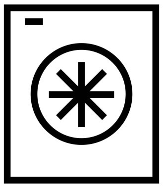 Mobilya simgesinin vektör illüstrasyonu