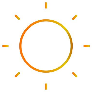 Sarı ve siyah bir ikonun vektör illüstrasyonu