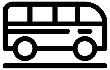 Basit ve minimalist benzin istasyonu kalın vektör simgesi