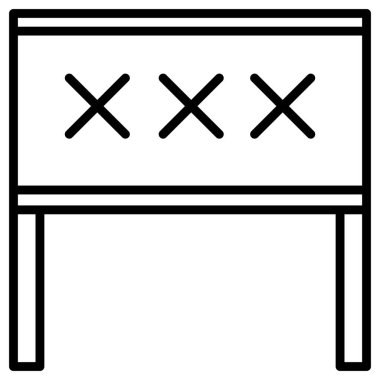 protesto simgesi, satır vektör illüstrasyonu 