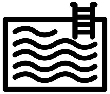 Otel ve bilim vektör simgesi.