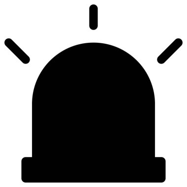 Basit ve minimalist polis vektör simgesi