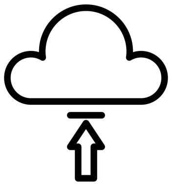 bulut depolama vektörü simgesi