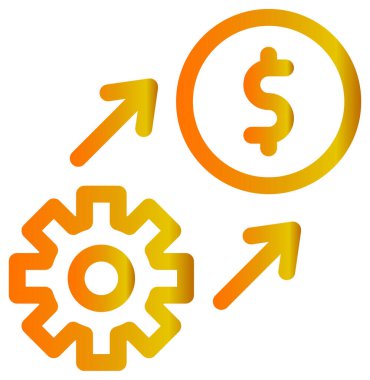 Beyaz arkaplanda finansal seçenekler vektör simgesi