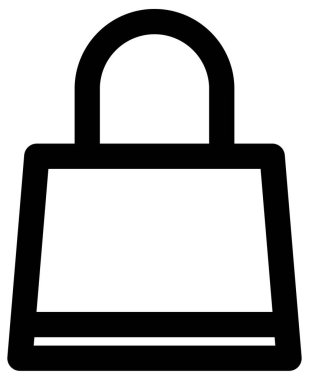 Basit ve minimalist finansman beyaz üzerine cesur vektör simgesi