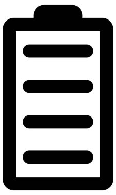 belge vektör simgesi. biçim iki renkli düz sembol, siyah ve beyaz renkler, yuvarlak açılar, gri arkaplan