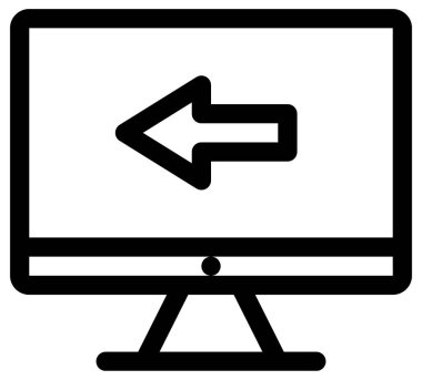 Bilim ve teknoloji çizgi vektör simgesi.