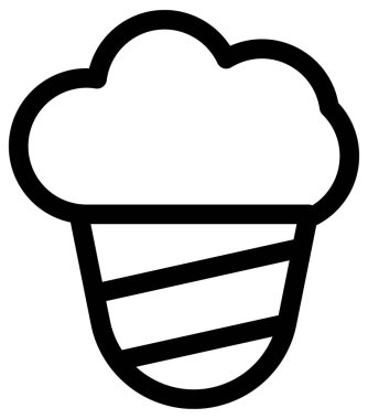 Beyaz arkaplanda basit ve minimalist kutlama vektörü simgesi