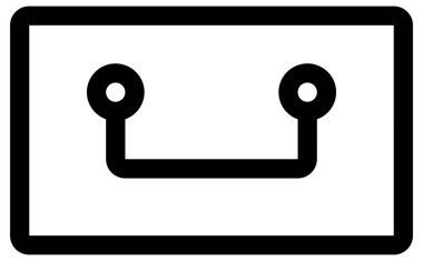 Basit ve minimalist finansman beyaz üzerine cesur vektör simgesi