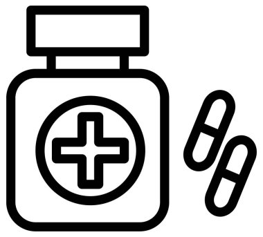 tıbbi ve sağlık çizgisi vektör simgeleri