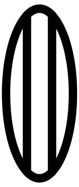 yaz koyu simgesi, vektör illüstrasyonu 