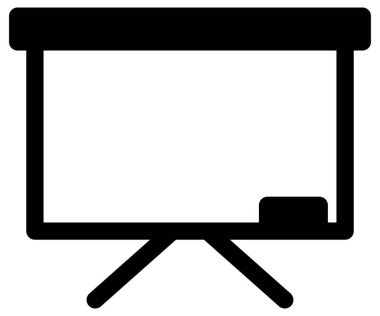 Basit ve minimalist finansman beyaz üzerine cesur vektör simgesi