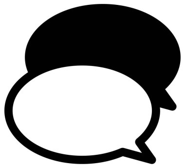 Beyazın üzerine basit ve minimalist parti vektör simgesi