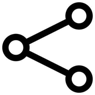 ağ ve sosyal ortam vektör simgesi