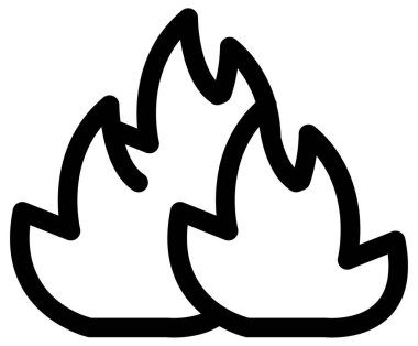 Basit ve minimalist benzin istasyonu kalın vektör simgesi