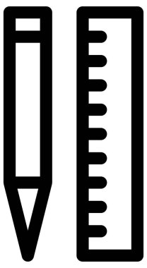 Eğitim vektör simgesi. biçim iki renkli düz sembol, siyah ve beyaz renkler, yuvarlak açılar, gri arkaplan