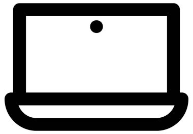 Basit ve minimalist ortam vektör simgesi