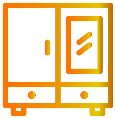 Mobilya simgesinin vektör illüstrasyonu