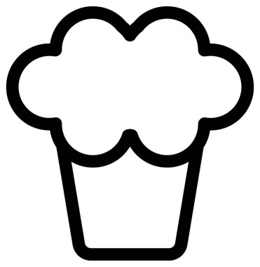 Basit ve minimalist kahve dükkanı vektör simgesi