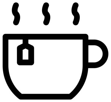 kahve ve fincan vektör simgesi 