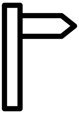 işaret iletisi vektör simgesi.