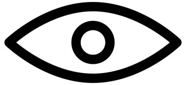 Göz simgesi. vektör illüstrasyonu
