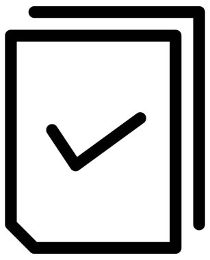 Pano ve liste vektör simgesi denetimi.